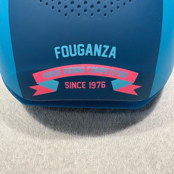 Fouganza Horse Riding Helmet - Blue & Pink 
53-55cm - Picture 5 of 12
